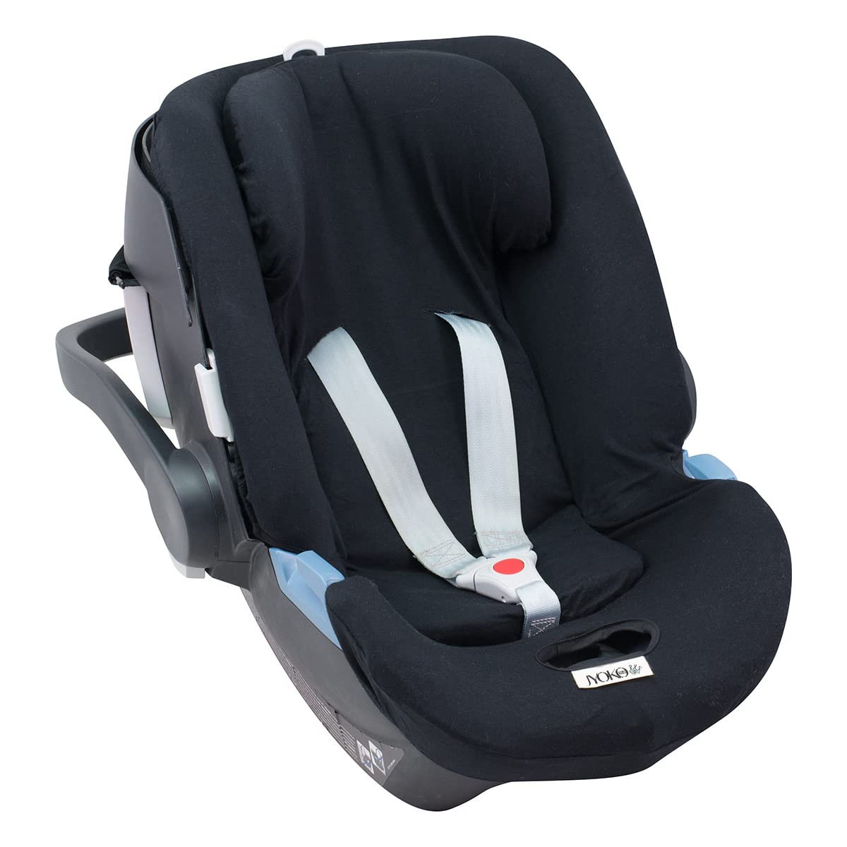 JYOKO KIDS Housse pour siège auto bébé en coton Compatible avec Cybex Aton Cloud-Q-M-2-4-5 (ATON 5 Black Series)
