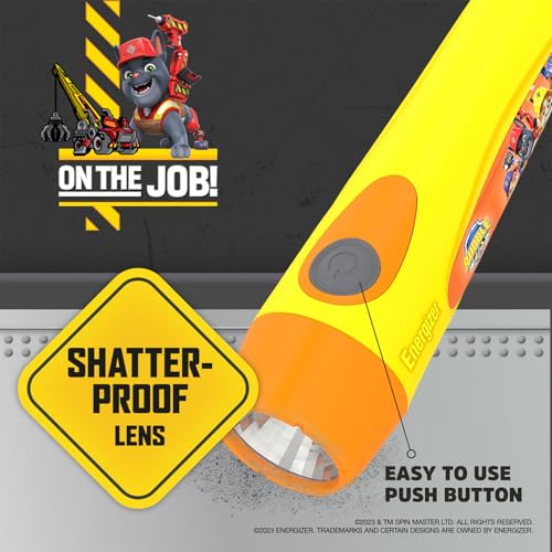 Image of Energizer Rubble & Crew Flashlight for Kids, 2 Pack, 15 Lumens, Handheld LED Kids Light That Runs on 2 AAA Batteries