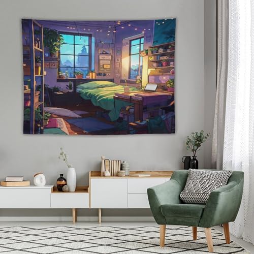 Tapisserie murale japonaise grand format 150x200cm tenture decoration salon et affiche chambre