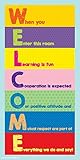 Culturenik Welcome Inspirational Motivational Teaching Quote Saying Classroom Print (Unframed 12x24 Poster)