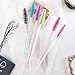 Elisel 300 PCS Disposable Mascara Brushes Crystal Eyelash Brushes Mascara Wands Applicator Eyelash Extensions Makeup Tools Eyebrow Brush (Crystal multicolor)