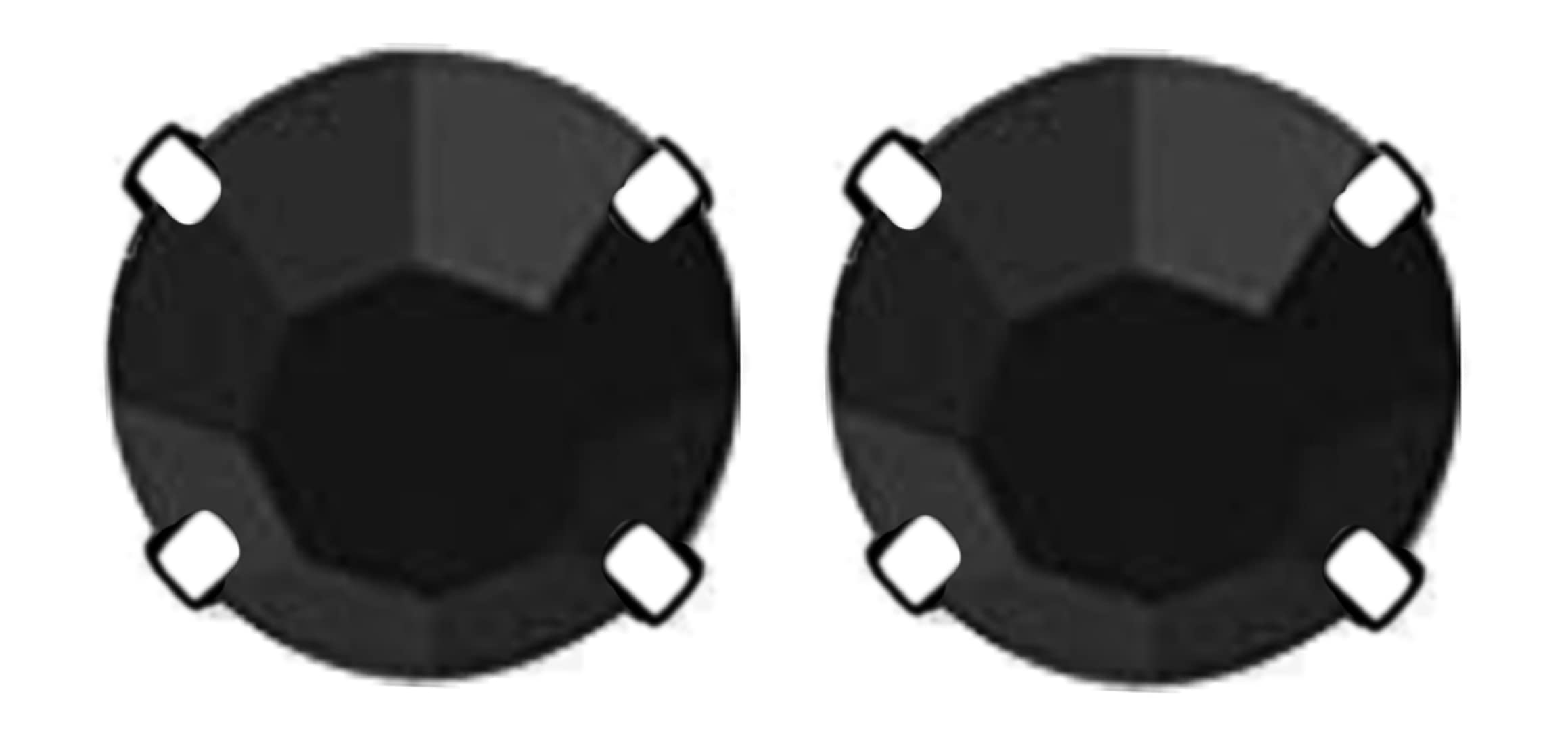 Black Crystal Metal 5 mm Magnetic Stud Earrings Pair for Non-Pierced Ears for Men Women-image-22