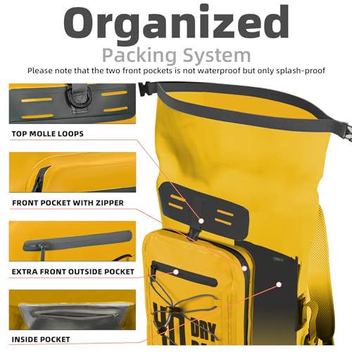 Image of MORXPLOR Dry Bag Waterproof,5L /10L /20L /30L /40L /55L Roll Top Dry Bag Backpack with WaterProof Phone Case for Swim,Kayak