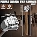 Purple Dragon Fist Hammer 2 lbs, Sledge Hammer Fist Shaped Stainless Steel, Ball Peen Hammers with Wooden Handle, Multi-Purpose Tool for DIY Crafting, Outdoor Camping, Home/Office Decor, Gifts for Men