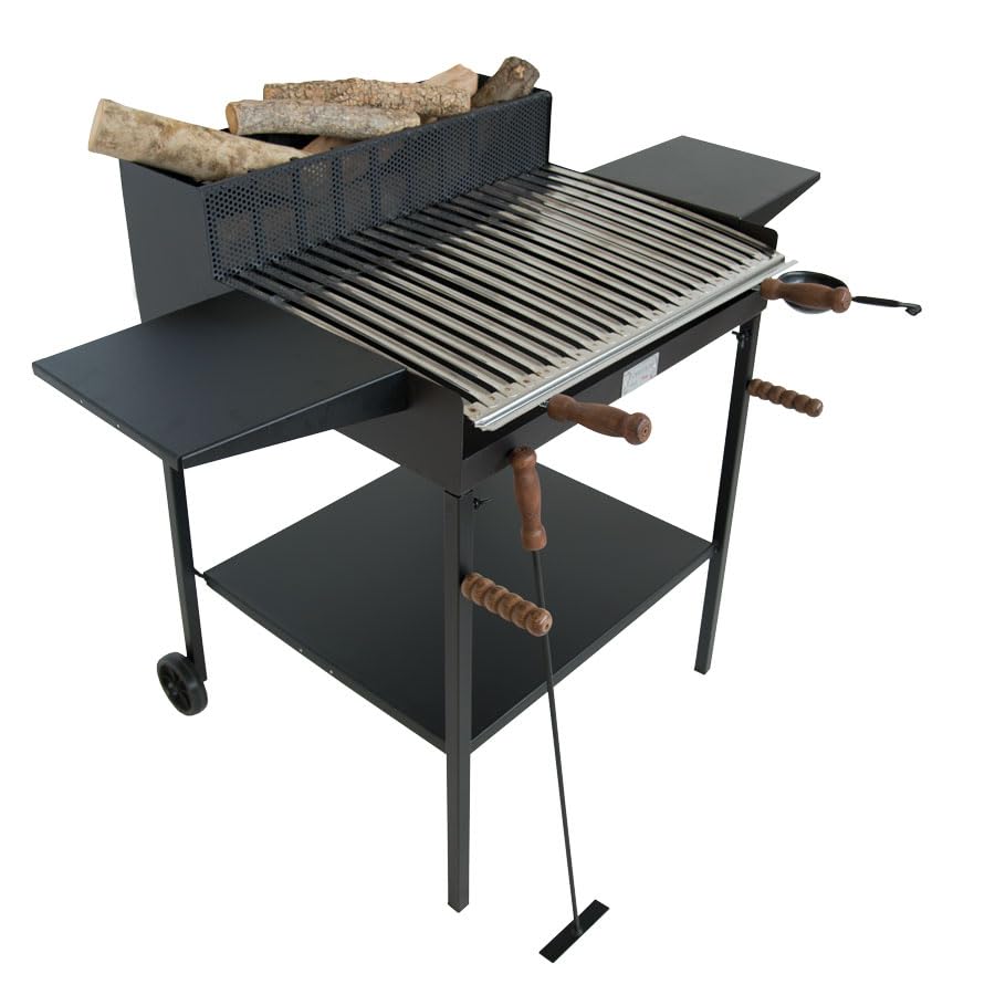 BA481 - BARBECUE BELVEDERE MAXI CON ALETTE A LEGNA E CARBONE CRUCCOLINI