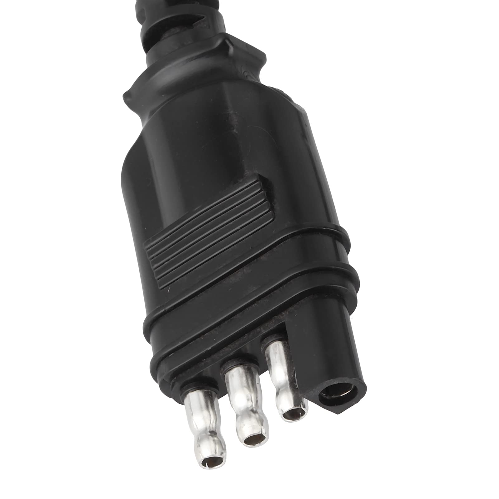 aqxreight - Trailer Light Converter, Trailer Connector Light Converter US 4-poliger Flachstecker an EU 13-poliger Runder Stecker Tragbare Adapterbuchse
