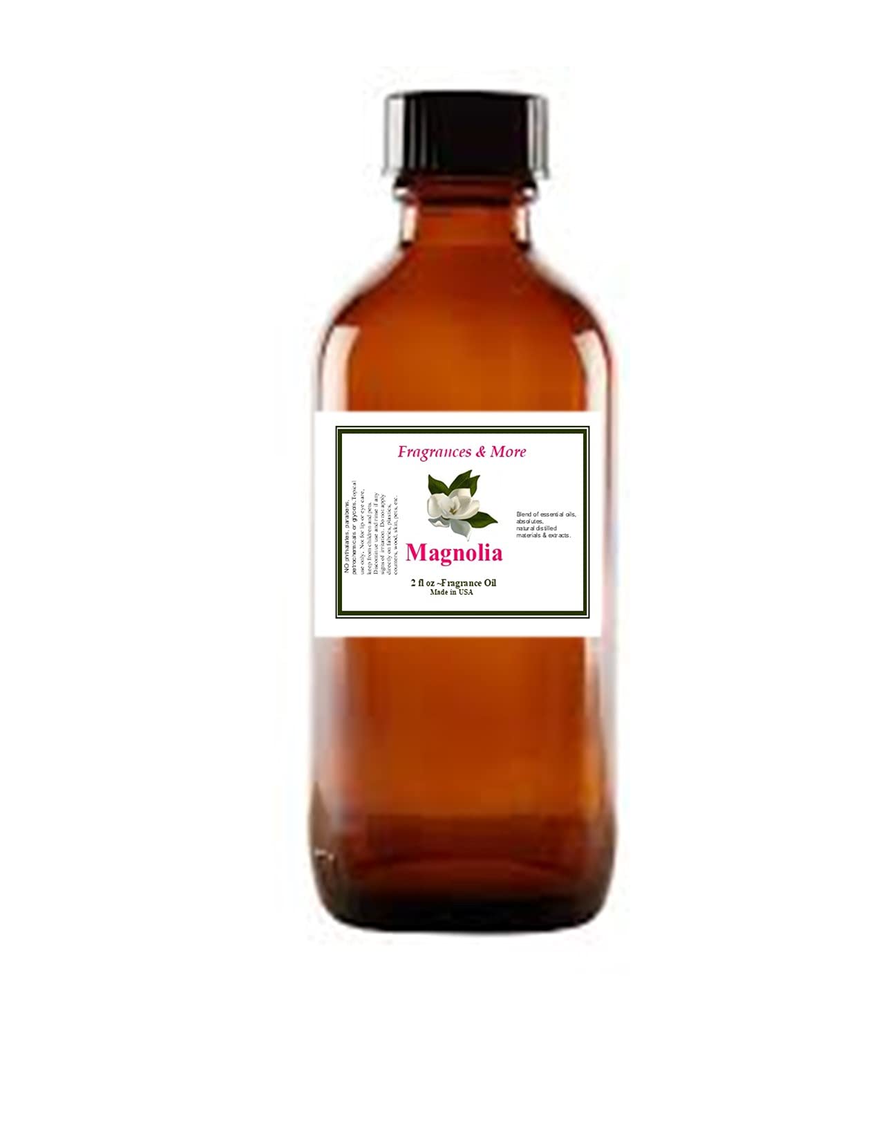 Magnolia Fragrance Oil for Candle Making 2 oz. (60ml) Candle Scents for Candle Making. Scented Oil for Home. Essential Oils for Soap Making. Aromatherapy Oils.