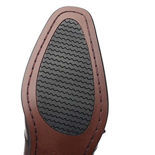 Image of La Milano Mens Double Monk Strap Slip on Loafer Cap Toe Leather Oxford Formal Business Casual Comfortable Dress Shoes for Men