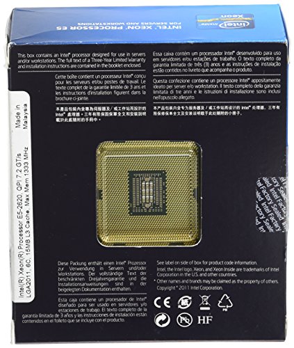 Intel Xeon E5 2620 2 GHz 6 coeurs 12 fils 15 Mo cache LGA2011 Socket Box - vue 3