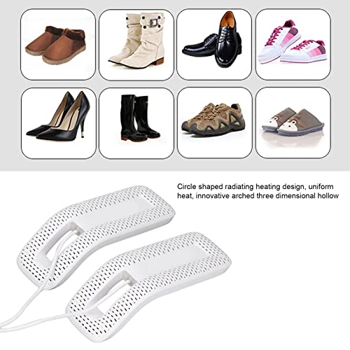 Secador de zapatos eléctrico portátil USB blanco miniatura 4