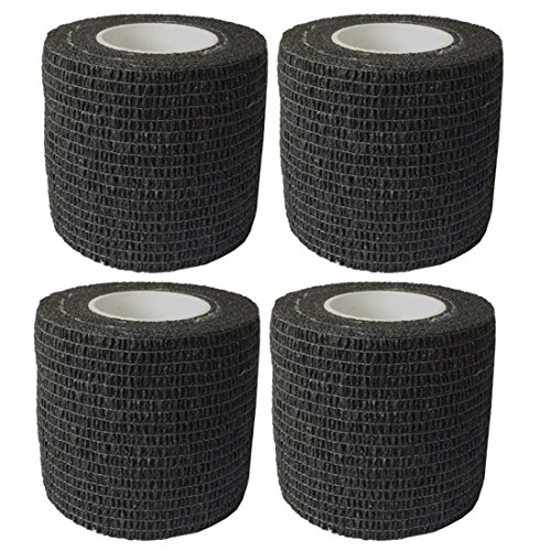 Vendaje de kinesiología Tenger, 4 unidades, 4,5 m x 10 cm, longitud del rollo, elástico, para fascitis plantar, tobillos, síndrome de espinillas, rodillas, articulaciones, muñecas, regalo de Navidad