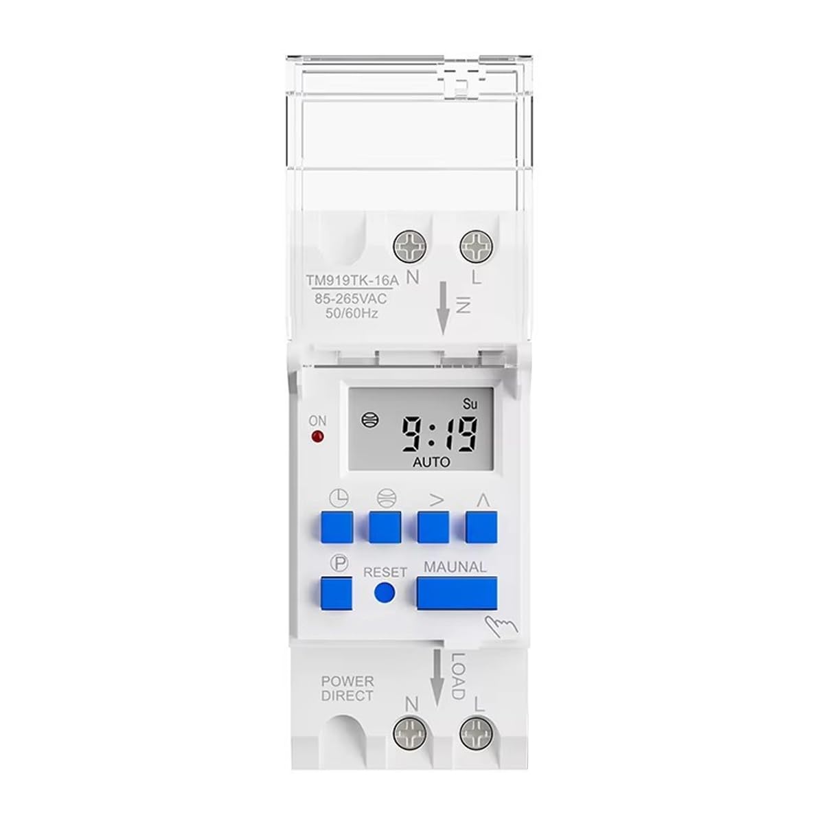 Ludom Astronomical Timer Switch, Digital Timer Switch TM919TK Astronomical Control for Home and Garden Control,16A