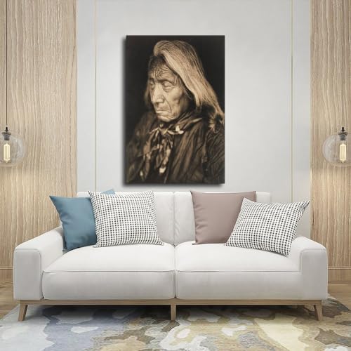 Impression toile Red Cloud Sioux 1905, cadre à suspendre pour habiller un mur - 5