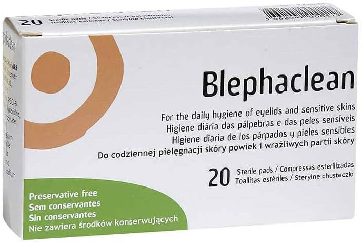 Blephaclean 40 Sterile Eyelid Wipes For Blepharitis