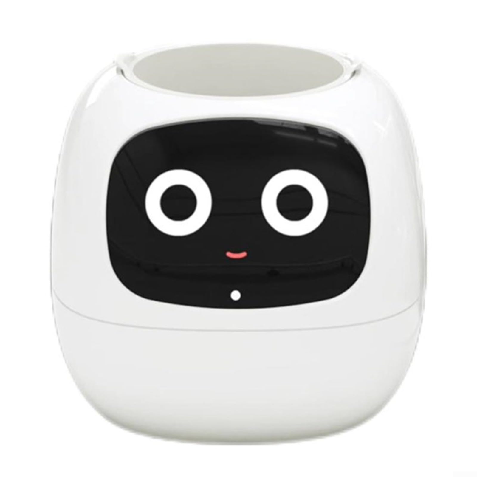 Puupaa Robot inteligente para macetas, macetas inteligentes con múltiples expresiones, de riego automático, sensores de autocontrol, pantalla LED para oficina en casa ()