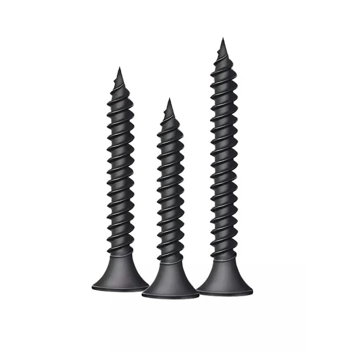 Caja de 220 tornillos autorroscantes para madera con cabeza avellanada en cruz, tornillos de cabeza plana, punta endurecida, clavos para paneles de yeso M3,5-5, cajas de clavos para paneles de yeso