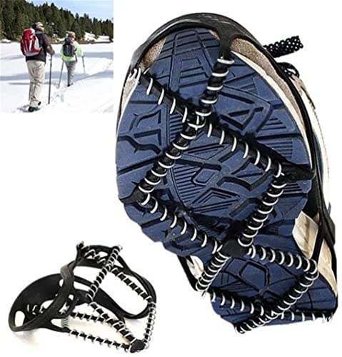 Crampons antidérapants pour chaussures de neige, 1 paire de crampons universels antidérapants pour la neige, dispositif de traction pour la marche hivernale,...