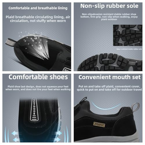 Orthopedic Shoes Ergonomic Shoe for Pain Relief Men one-Step Hiking Shoes, wear-Resistant and Non-Slip Outdoor Shoes4