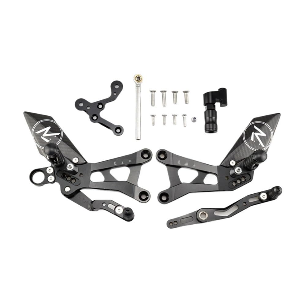 Dagmara Black Gear Shifter Levers Kickstart For Yzf-R6 Yzf R6 2017-2020 Rear Sets Heighten Pedal Adjustable Rearsets Footpegs Shift Lever Brake Foot Shifter