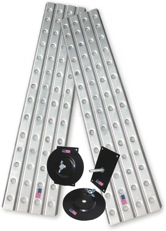 Heavy-duty sand ladders with roof rack mounting brackets