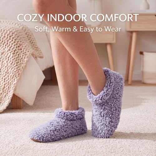Image of Cozylook Fuzzy Slippers for Women Indoor Soft Sole Slipper Socks