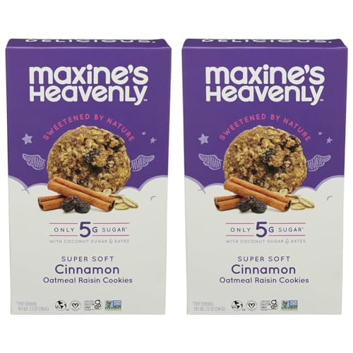 MAXINES HEAVENLY COOKIES Cinnamon Oatmeal Raisin Cookies, 7.2 OZ (Pack of 2)