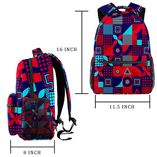 Sac à dos d'école multicolore style décontracté motif fleuri japonais