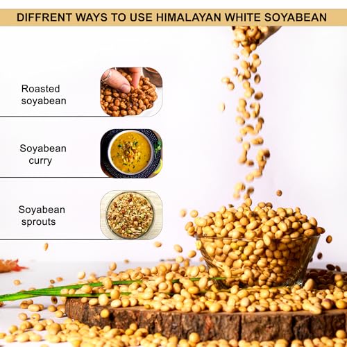 Image of Hillpure Organic White Soyabean | High Protein | Ancient Grain from Uttarakhand | 1 Kg + 1 Kg
