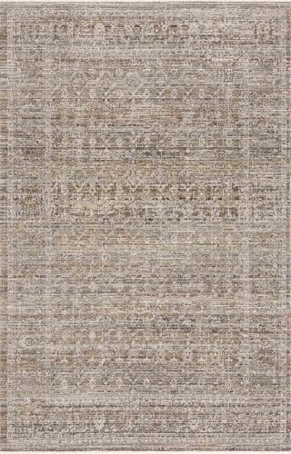 Tapete corredor Hauteloom Uzuri 2'7" x 7'3" beige y verde miniatura 5