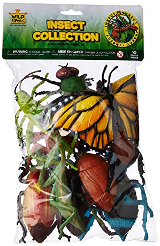 Wild Republic Insect Polybag, Kids Gifts, Educational Toy, Party Favors, 10 Pieces
