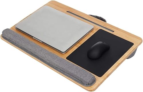 XXXDXDP - Escritorio portátil para laptop, bandeja de mesa para computadora con alfombrilla para mouse, cojín de muñeca, soporte para sofá, cama