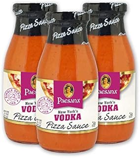 Paesana New York’s Vodka Pizza Sauce, Gluten Free, Kosher Certified, 8.5 OZ - Made in the USA (3 Pack)
