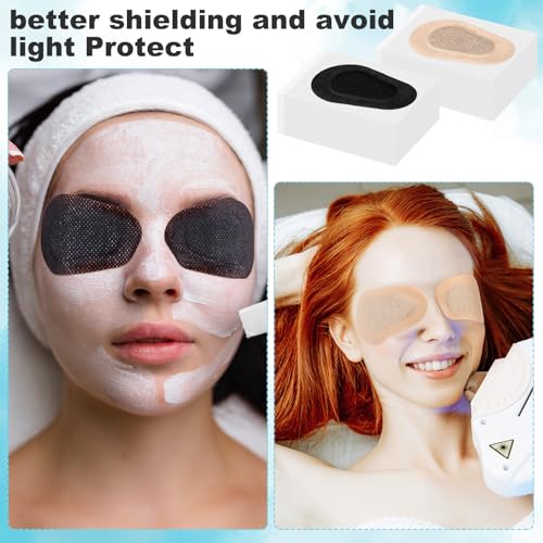 Image of Panitay 40 Pcs Eye Patches for Adults,3 X 2 Inch,Nude, Black | Eye Patch Disposable Breathable Eyepatch for Amblyopia Lazy Adhesive Bandages for Men, Daily Use Patches