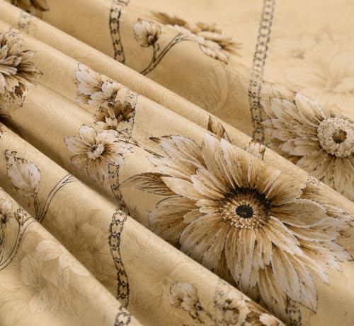 Image of Microfiber Fabric 8Pcs Diwan Blend Set of 60X90 Inch 1Bedsheet 16x16inch 5Cushion Covers 18x28 inch 2Bolster Covers (Beige Floral)