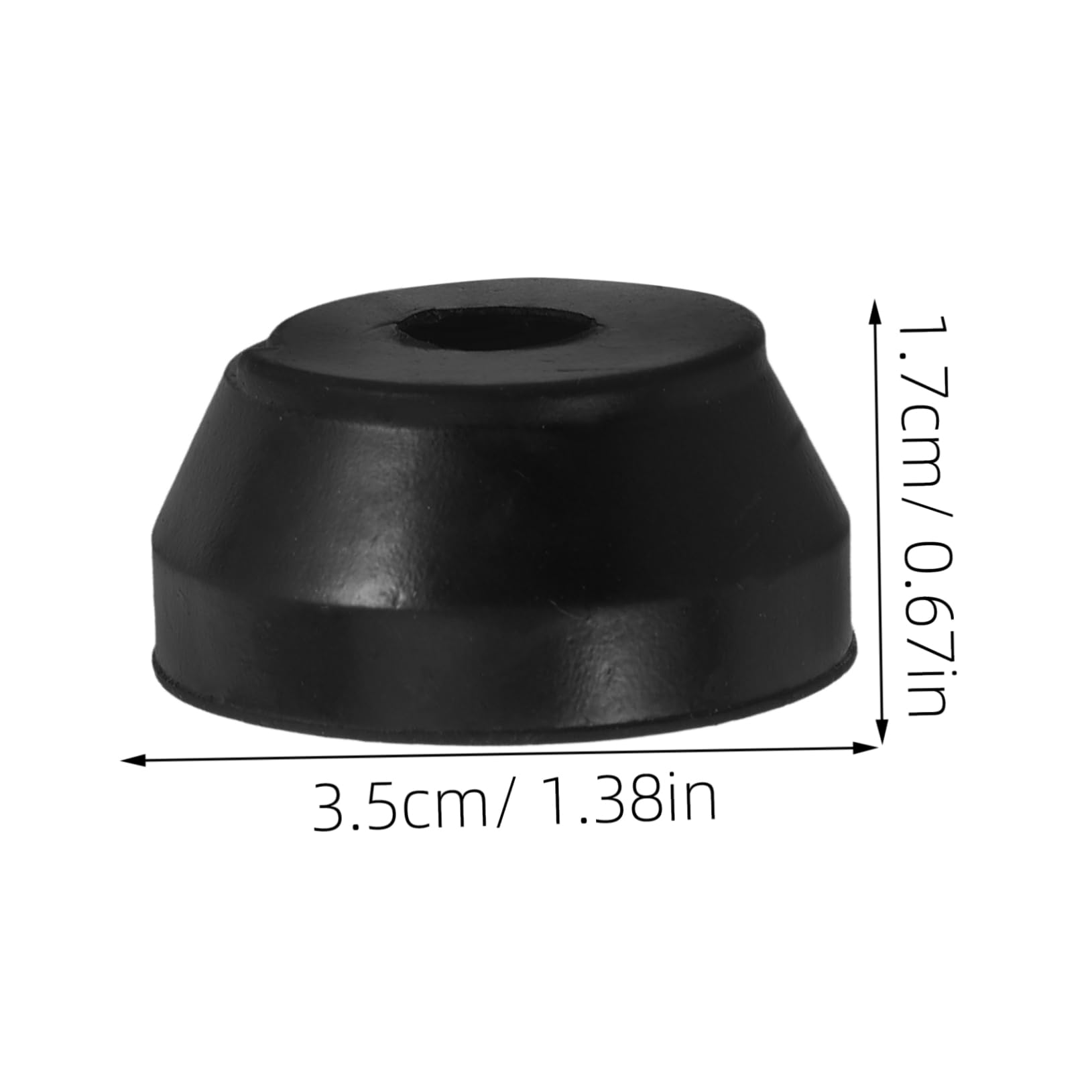 BCOATH Cane Tips Replacement Kit 6 Pcs Anti-Slip Cane Foot for Walking Sticks Crutches Men's and Women's Black