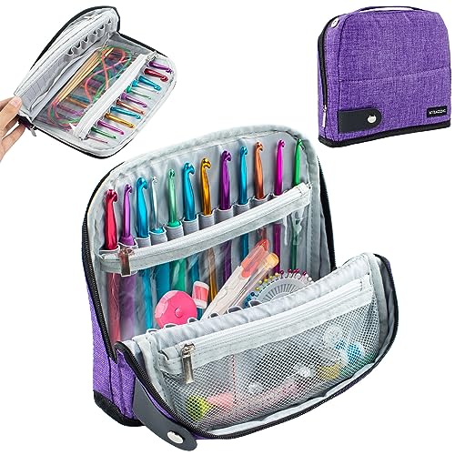 MYBAGZING Crochet Hook Case - Stand Up Organizer -...