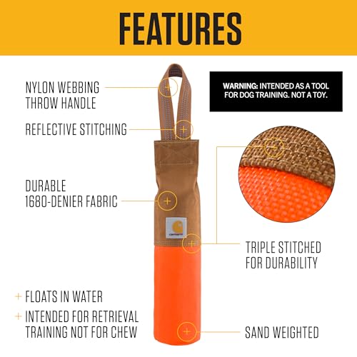 Carhartt Pet Pet Toys, Retrieving Bumper, Large, OS, Hunter Orange