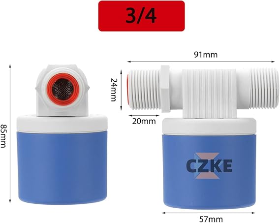 Automatic Float Valve Water Level Control Floating Ball Valve Installed Inside Tower Tank Liquid Level Switch(1/2)