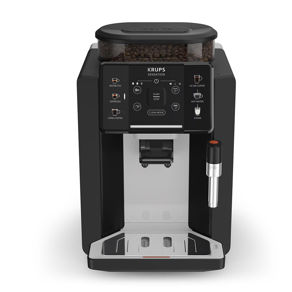 KRUPS Sensation C10 EA910A10 Cafetera Superautomática con Molinillo 15 Bares Negra