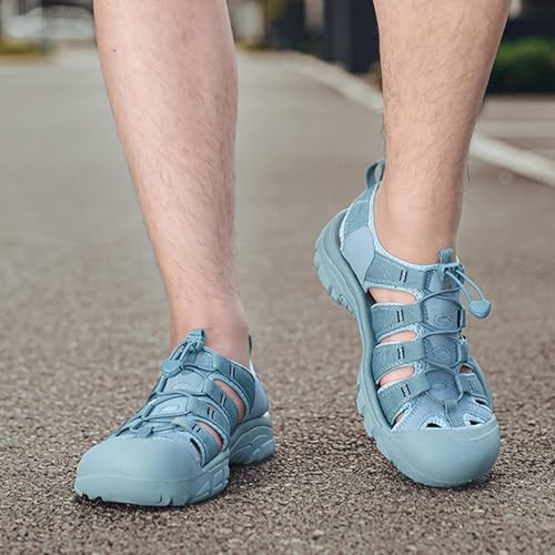 Classics Men's Breathable Hiking Sandals, Large Size Closed Toe Backpacking Sandals, Fashion Outdoor Sports Beach Shoes4