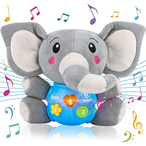 daboot Plush Musical Baby Toys,Cute Elephant Toys for 3-6-12 Months ...
