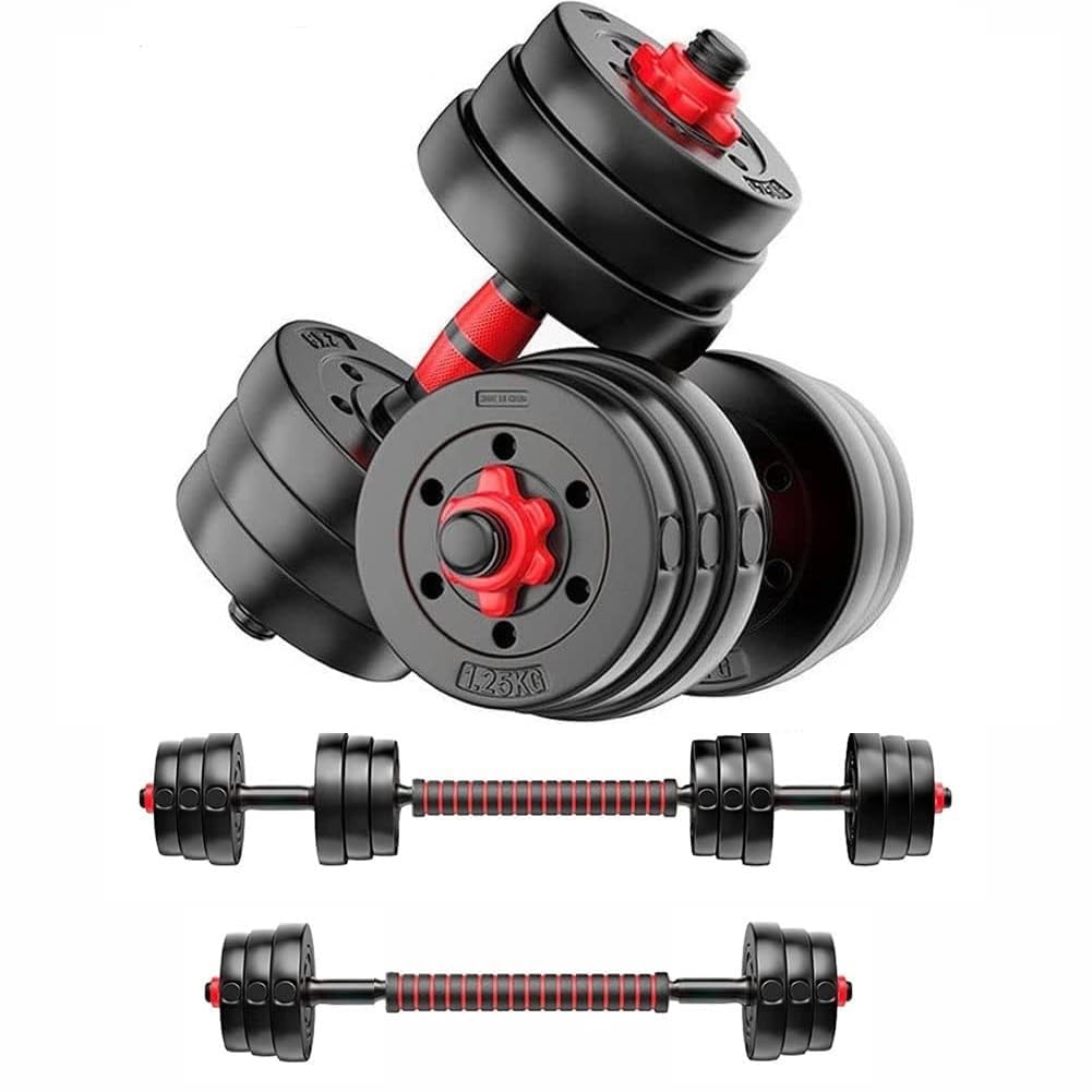 Zubo fitness 3 in 1 Convertible Adjustable Dumbbells Kit With Button Shaped Plates for Home Gym 10kg (2.5kg x 4), Black (B0DCLY5M5M) Amazon Price History, Amazon Price Tracker