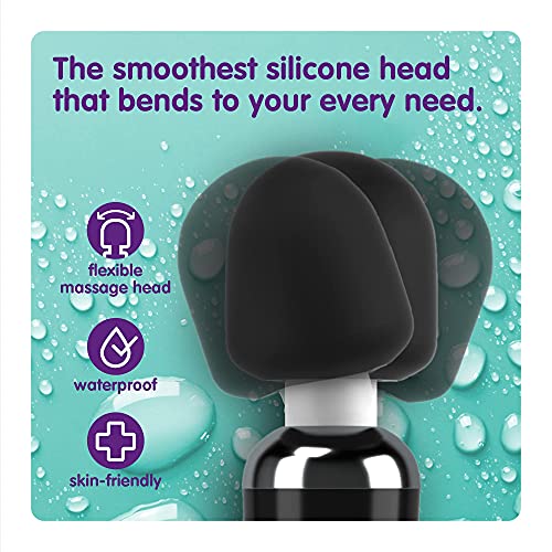 Image of Oliver James Large Wand Massager w / 20 Vibration Modes 8 Speeds (Jet Black)