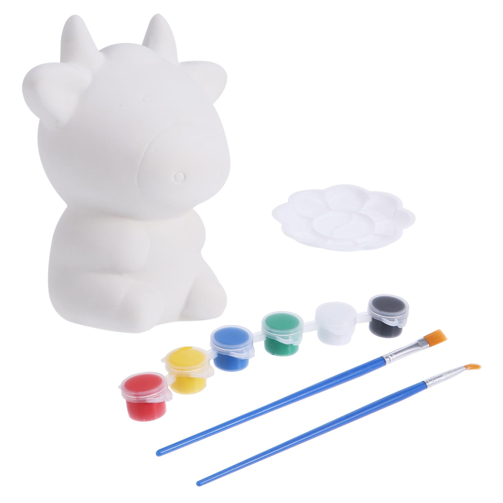 Hucha de Vaca 1 Pieza Embrión Juguetes for niños Hucha for niños Pintura for niños Bricolaje sin esmaltar Olla de Ahorro de Bricolaje for niños Pinta tus Figuras de Animales Olla de Ahorro de Dibujos