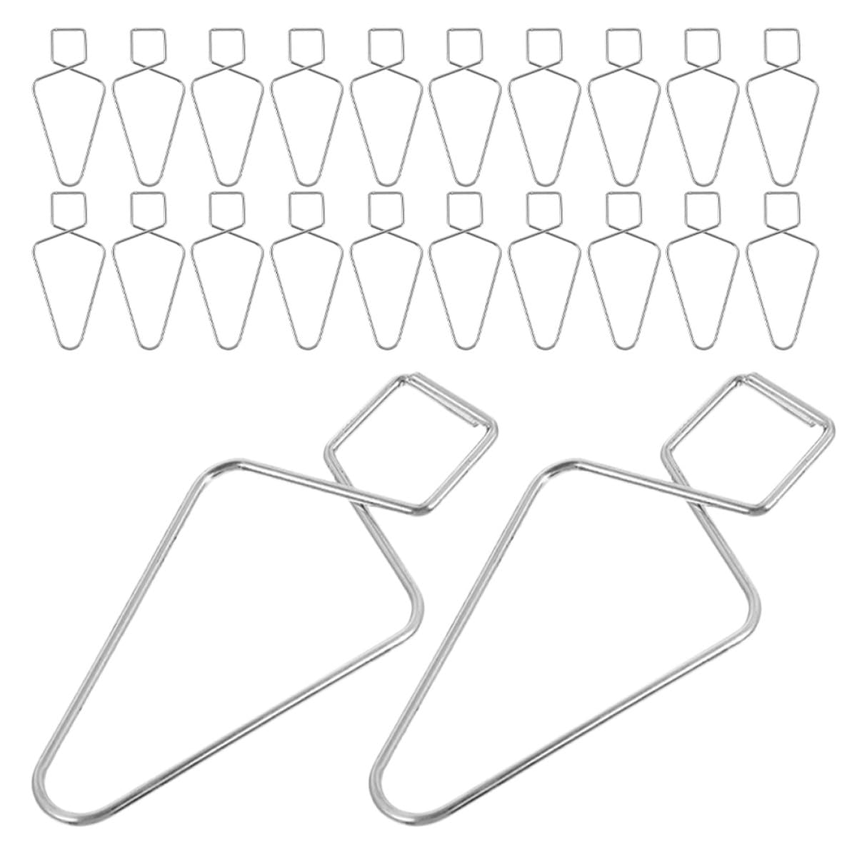 LABRIMP Lot de 30 Crochets pour Rails de Plafond en Acier, Clips pour Dalles Suspendues, Supports à Pression pour Décoration Intérieure, Usage Maison, Bureau, Mariage, Salle de Classe