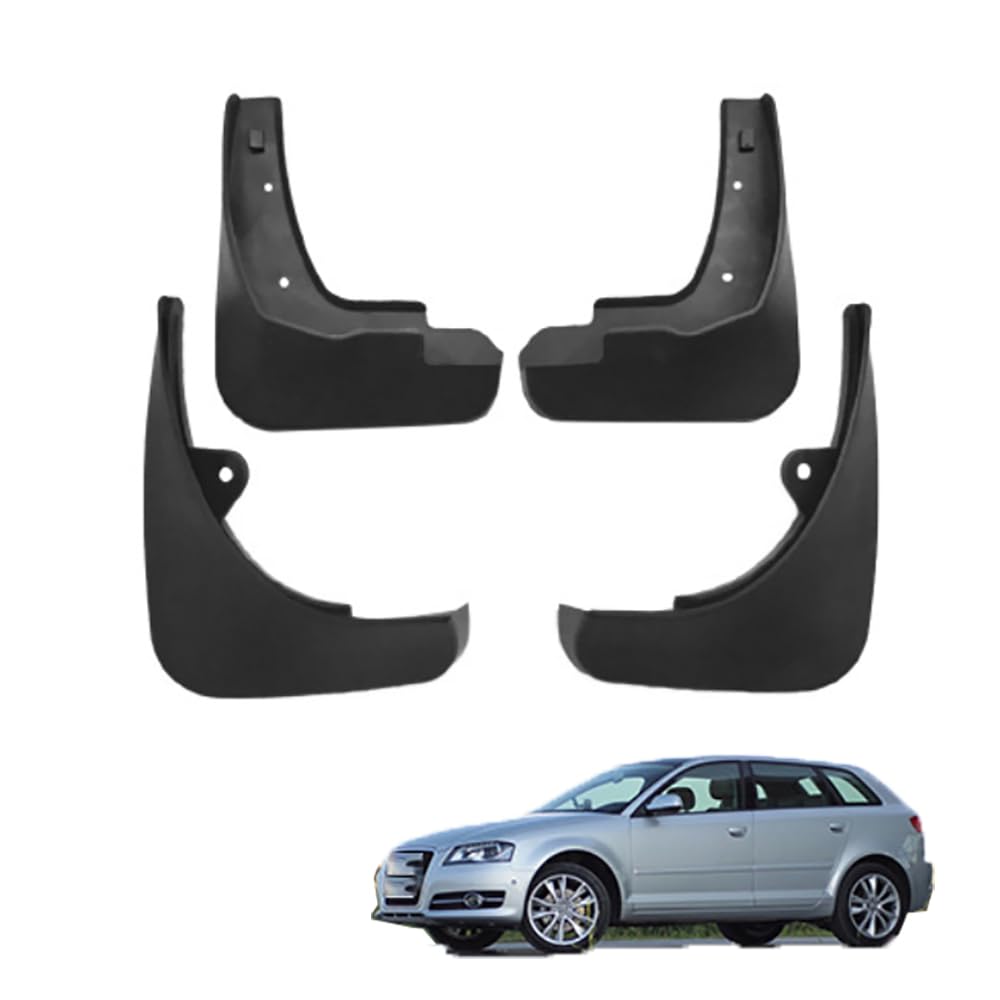 AMHVMU 4pcs Mud Flaps for Audi A3(hatchback) 2004-2013