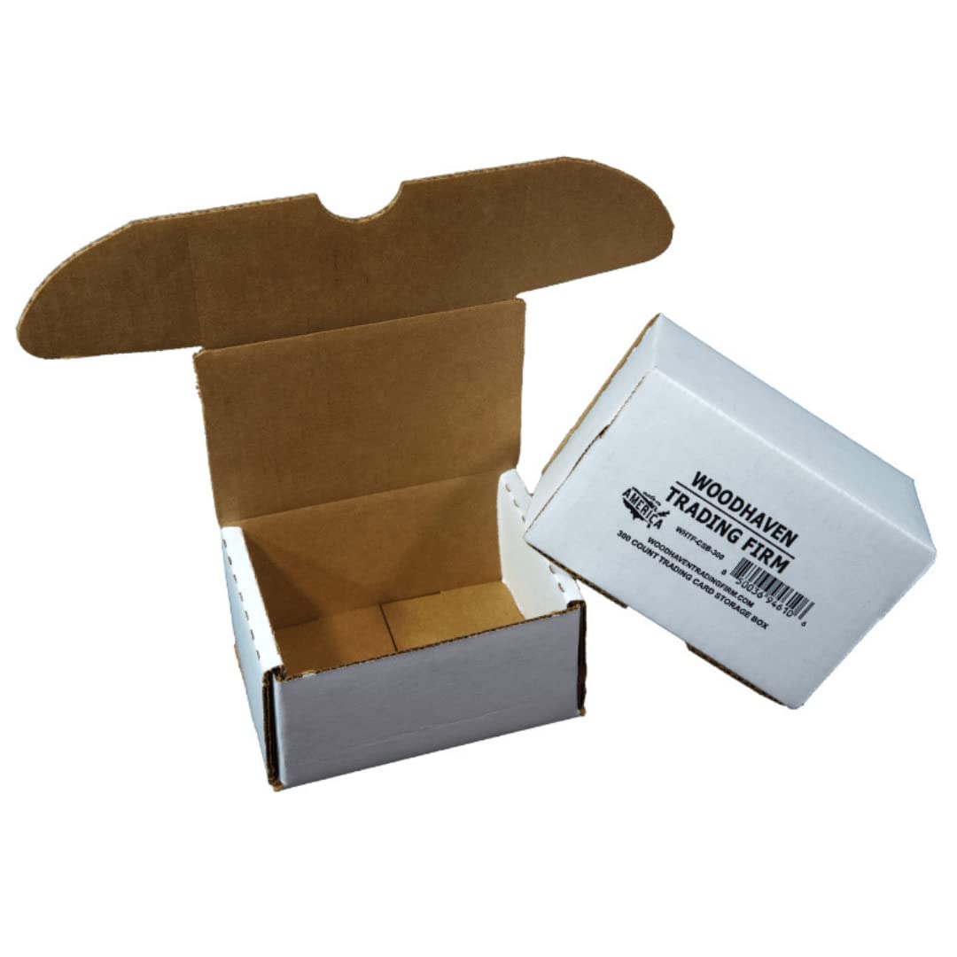 Paquete de 3 • 300 unidades ocultas. Caja de almacenamiento de tarjetas de juego Woodhaven Trading Firm Brand Trading 2