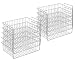 Produktbild 10er SET METALTEX 363940 SCORPIO Schrankkorb 40 cm - verchromt - mit extra flachen Bügeln/Raumsparer
