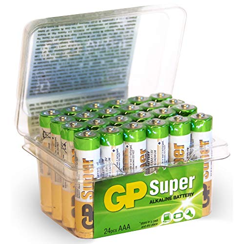 GP - 24A LR03 AAA Powercase (24-Pack) - Long-Lasting Alkaline Batteries
