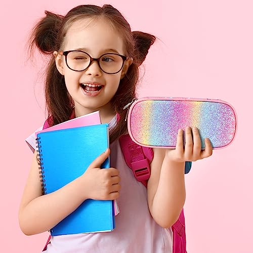 Image of Bagseri Pencil Case for Boys - Large Kids Pencil Pouch for School | Kids Pencil Case Wide Opening, Boys Pen Bag with Multi-Slot, Cute Water Resistent Organizer, Blue Space Astronauts